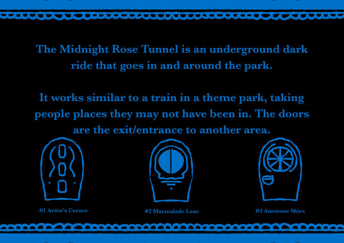 beasts of brilliance: midnight rose tunnel doors